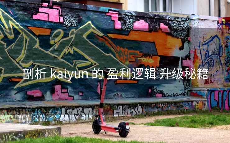剖析 kaiyun 的 盈利逻辑 升级秘籍