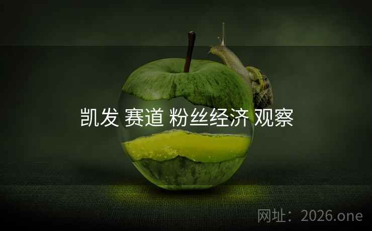 凯发 赛道 粉丝经济 观察