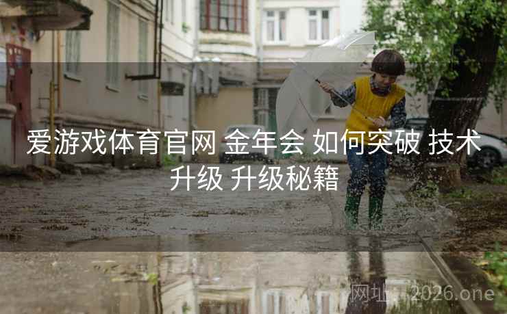 爱游戏体育官网 金年会 如何突破 技术升级 升级秘籍