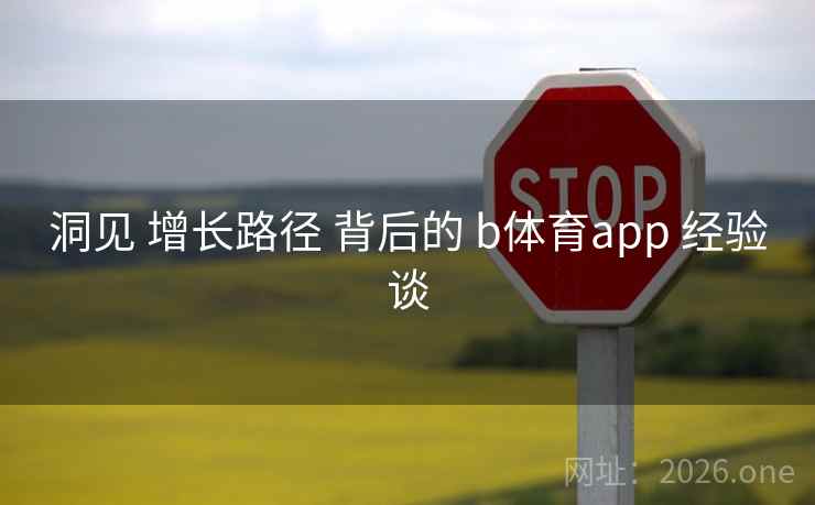 洞见 增长路径 背后的 b体育app 经验谈
