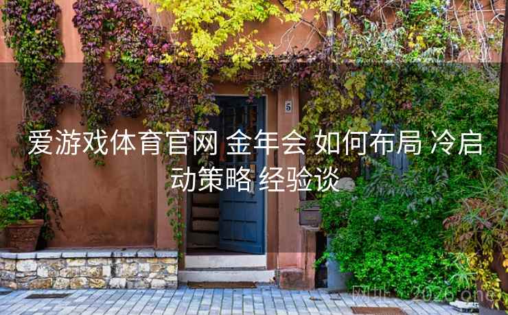 爱游戏体育官网 金年会 如何布局 冷启动策略 经验谈
