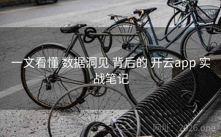 一文看懂 数据洞见 背后的 开云app 实战笔记