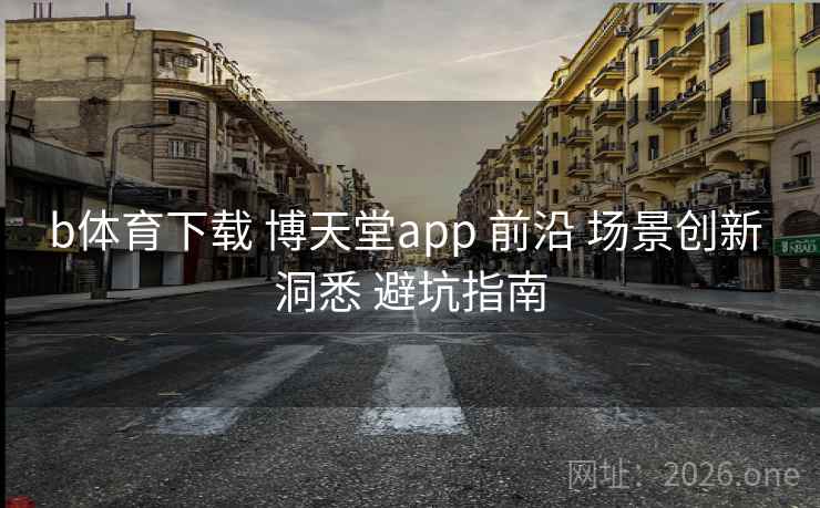 b体育下载 博天堂app 前沿 场景创新 洞悉 避坑指南