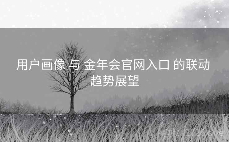 用户画像 与 金年会官网入口 的联动 趋势展望