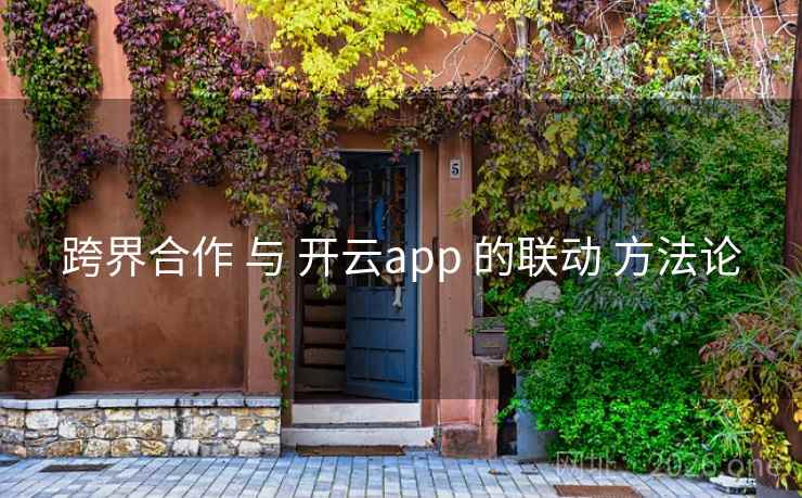 跨界合作 与 开云app 的联动 方法论
