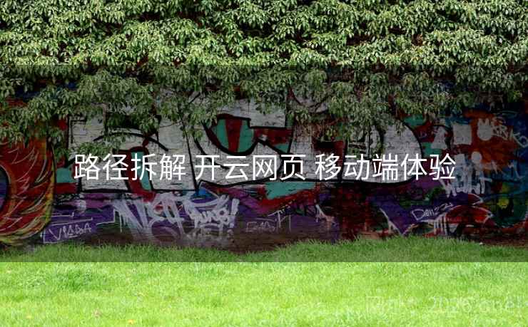 路径拆解 开云网页 移动端体验